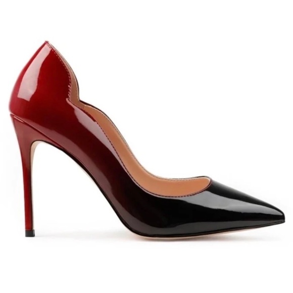 Coleter Shoes - 💐NEW IN BOX💐 Coleter Middle Heels Black/Red  - size 8